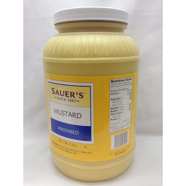 Sauer Salad Sauer's Mustard 1 gal. Jug, PK4 06453 Zoro